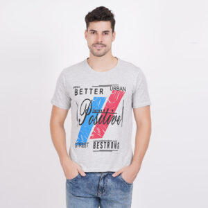 Men's Bio-Washed Round Neck Printed Tshirts