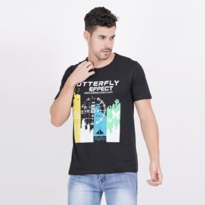 Round Neck Men Colorful Printed Tshirts