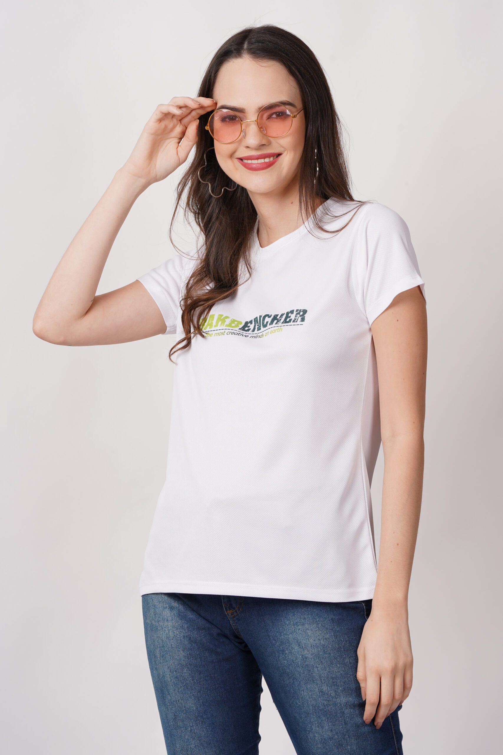 Bakbenchers Printed Women White Tshirt - Image 7
