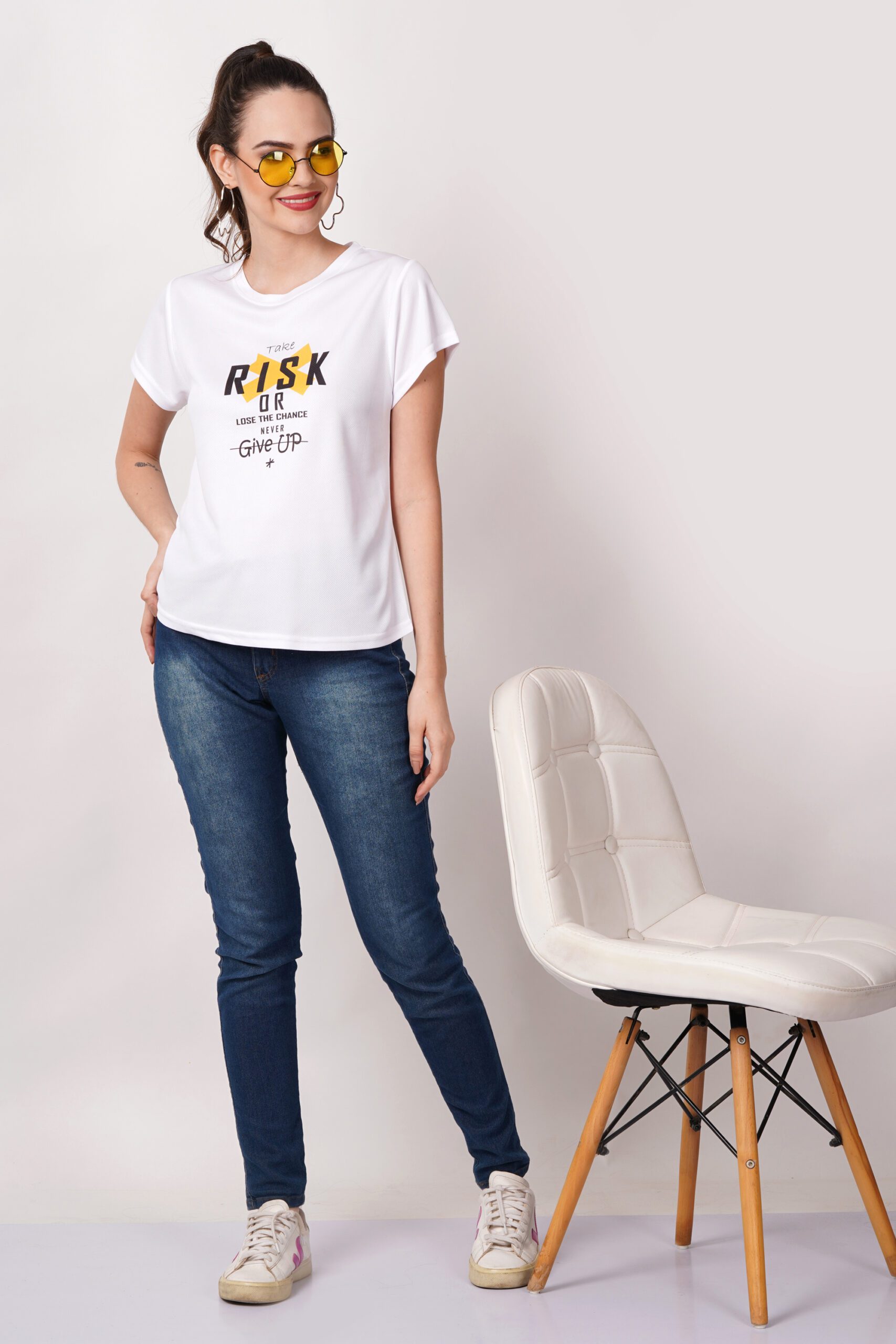 Bakbenchers Combo Quotes Printed Women White Tshirts - Image 6