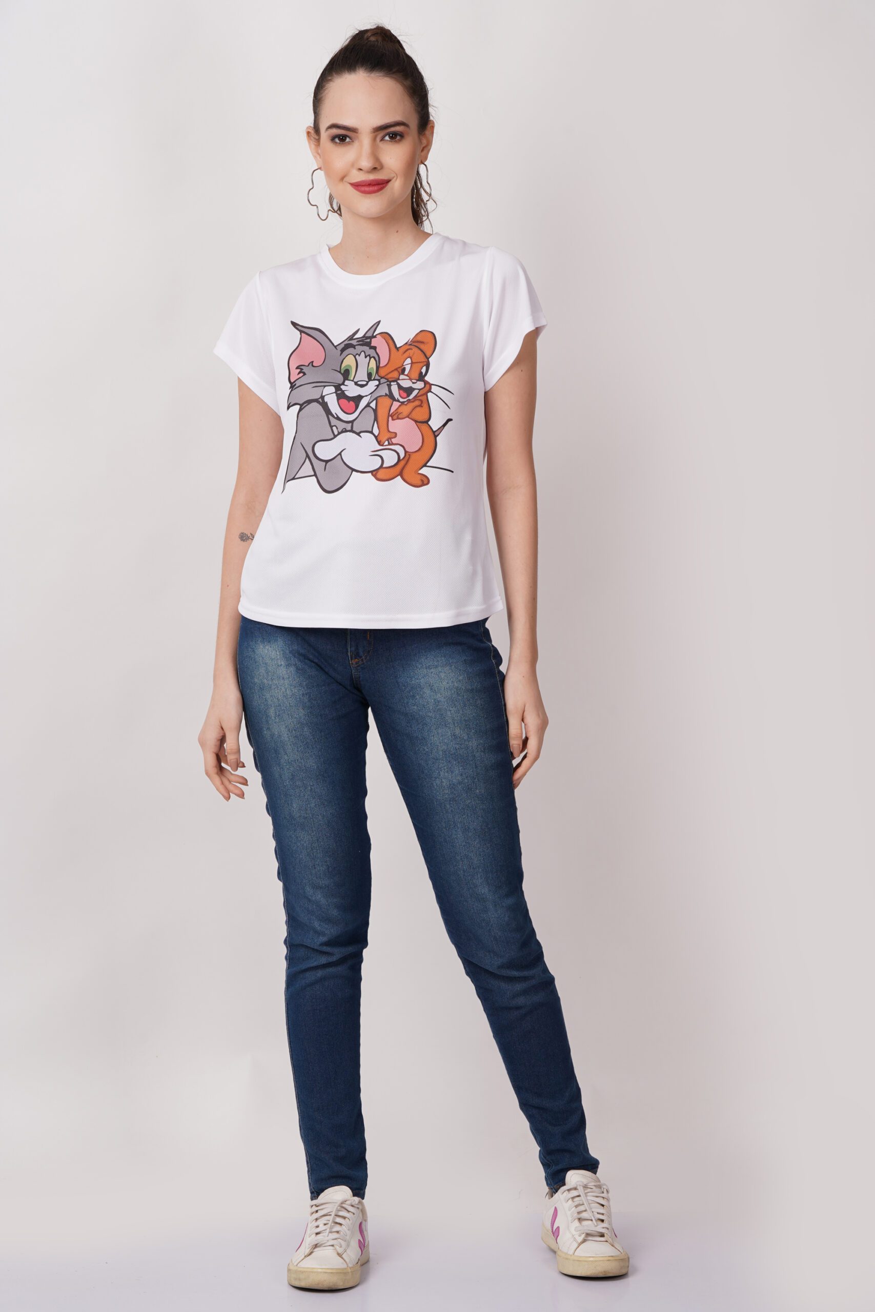 Bakbenchers Women Combo White Tshirts Printed - Image 3