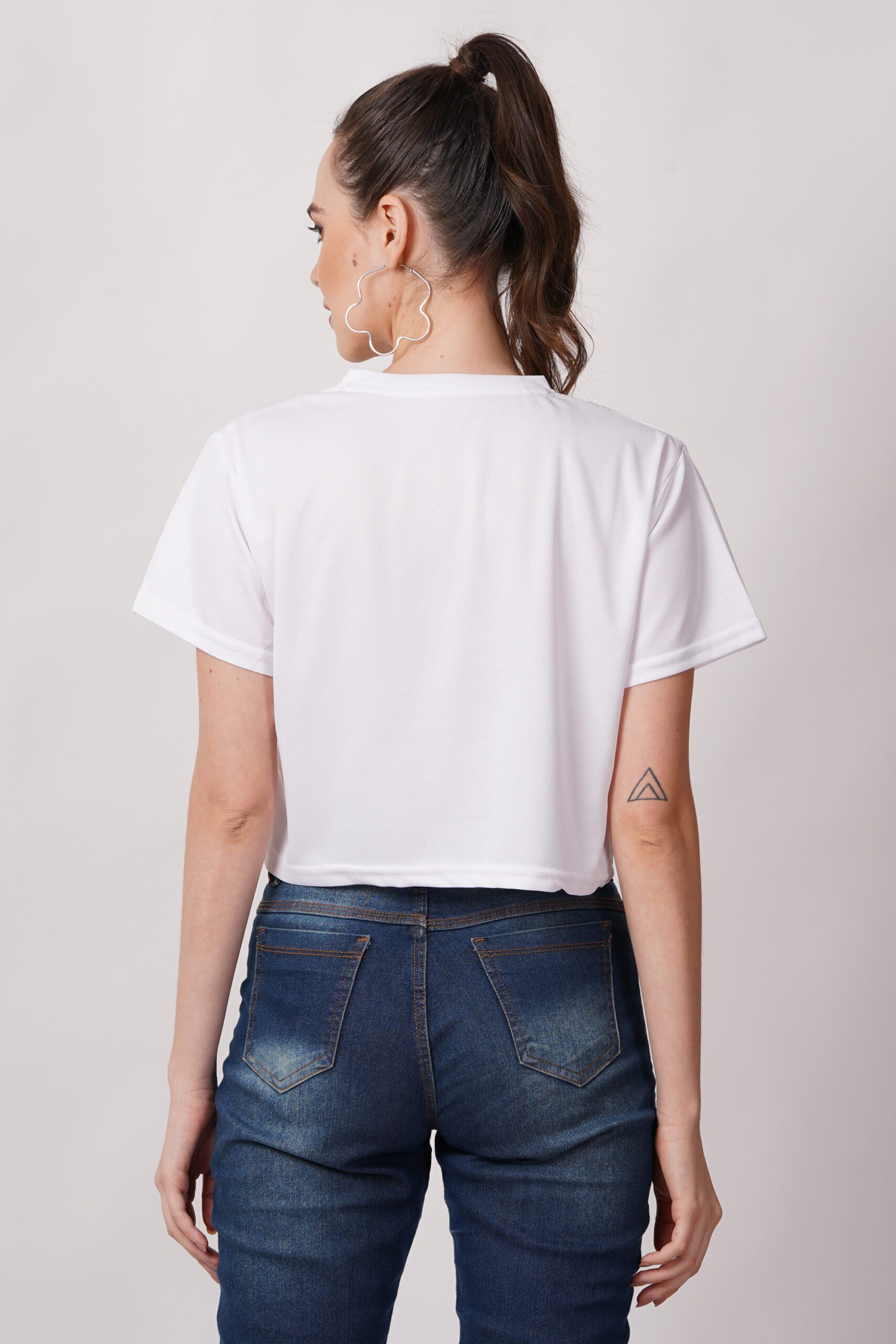 Round Neck Women Printed White Tshirts Combo - Image 8