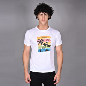Men's California Beach Graphic Printed Tshirt