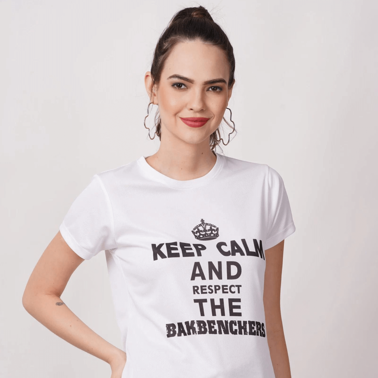 Women Graphic Printed White Tshirt